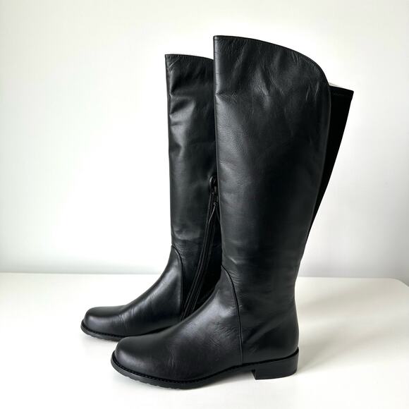 Stuart Weitzman Nupentagon Black Knee High Boots Size 6.5 - Picture 5 of 16